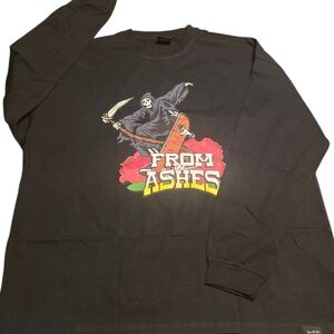 From The Ashes Size XXL Men's Long Sleeve Graphic Tee NWOT
